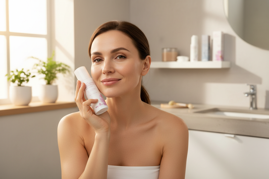 Skin Lift System - Bad Routine mit natürlichem Licht