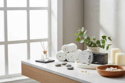 Zinc Algae Mask Badezimmer Ambiente